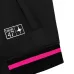 Dior 47 Neon Pink Trim Varsity Bomber Jacket, Black #B68837