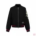 Dior 47 Neon Pink Trim Varsity Bomber Jacket, Black #B68837