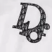 Dior Large D Logo Embroidered Padded Bomber Jacket, White and Black #B68841