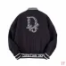 Dior Large D Logo Embroidered Padded Bomber Jacket, White and Black #B68841