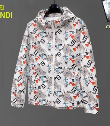 Fendi Designer Floral Logo Print Windbreaker - Unisex Sun Protection Jacket #A53154 Fendi Designer Floral Logo Print Windbreaker - Unisex Sun Protection Jacket #A53154