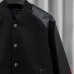 Givenchy Runway Black Wool Leather Sleeve Varsity Jacket #B68993