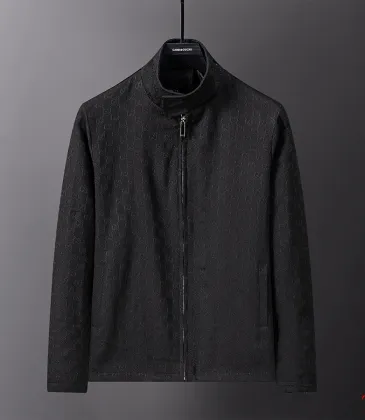 Gucci 2026 Fall‑Winter GG Jacquard Stand‑Collar Jacket, Black #B68002 Gucci 2026 Fall‑Winter GG Jacquard Stand‑Collar Jacket, Black #B68002