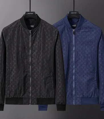 Gucci GG Monogram Baseball-Collar Jacket, Black, Navy Blue #B68003 Gucci GG Monogram Baseball-Collar Jacket, Black, Navy Blue #B68003