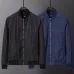 Gucci GG Monogram Baseball-Collar Jacket, Black, Navy Blue #B68003