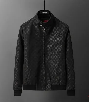 Gucci GG Monogram Stand-Collar Zip-Up Jacket, Black #B68001 Gucci GG Monogram Stand-Collar Zip-Up Jacket, Black #B68001