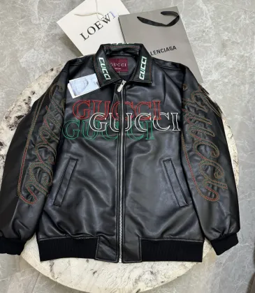 Gucci Leather Jacket for Men #A57056