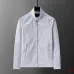 Louis Vuitton 2026 Fall Winter Stand Collar Jacket, Blue Monogram Stripe, Light Grey #B68845
