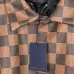 Louis Vuitton Brown Damier Check Collared Varsity Jacket #B68983