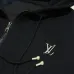 Louis Vuitton Heavyweight Zip Up Hoodie Jacket, Black 460g #B68814