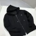 Louis Vuitton Heavyweight Zip Up Hoodie Jacket, Black 460g #B68814