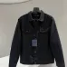 Louis Vuitton Jacquard Denim Trucker Jacket, Black #B68813