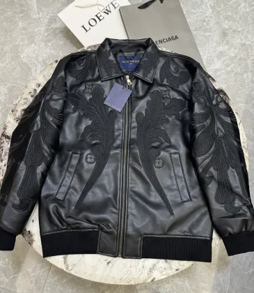 Louis Vuitton Leather Jacket for Men #A57058