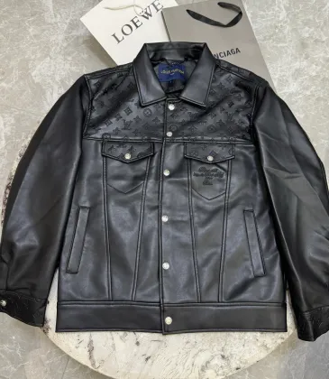Louis Vuitton Leather Jacket for Men #A57060