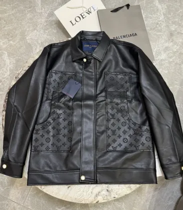 Louis Vuitton Leather Jacket for Men #A57061