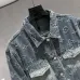 Louis Vuitton Monogram Jacquard Denim Trucker Jacket, Vintage Blue #B68816