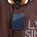 Louis Vuitton Runway Brown Satin Varsity Bomber Jacket #B68979