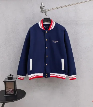 Louis Vuitton Runway Navy Wool Blend Varsity Jacket #B68980