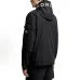 Moncler Hooded Full‑Zip Windbreaker Jacket, Black #B68267