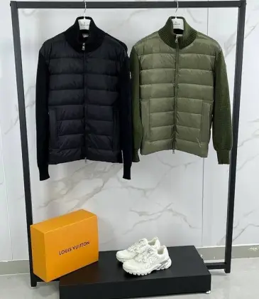 Moncler Jackets for Men Black/Green #A64259 Moncler Jackets for Men Black/Green #A64259