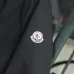 Moncler Letter‑Print Hooded Full‑Zip Windbreaker Jacket, Black #B68284
