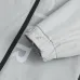 Moncler Letter‑Print Hooded Full‑Zip Windbreaker Jacket, Cream White #B68283