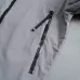 Moncler Letter‑Print Hooded Full‑Zip Windbreaker Jacket, Light Gray #B68282