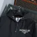 Moncler Printed‑Logo Hooded Full‑Zip Windbreaker Jacket, Black #B68276