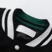 Off-White Black Wool White Sleeve Crocodile Embroidery Varsity Jacket #B68989