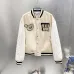 Off-White Black Wool White Sleeve Crocodile Embroidery Varsity Jacket #B68990