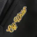 Off-White Yellow Arrow Embroidered Varsity Jacket, Black #B69189