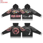 Valley High 14 Dreams Letter Print Zip‑Up Hoodie Street Jacket Black #B67655 Valley High 14 Dreams Letter Print Zip‑Up Hoodie Street Jacket Black #B67655