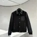 Prada Dark Style Varsity Baseball Jacket, Black Leather &amp; Wool Blend #B68851
