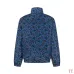 Prada Reversible Floral Print Stand Collar Jacket, Navy, Blue Floral #B68846