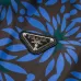 Prada Reversible Floral Print Stand Collar Jacket, Navy, Blue Floral #B68846
