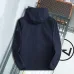 Prada Triangle Logo Hooded Full‑Zip Windbreaker Jacket, Navy #B68270
