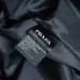 Prada Triangle Logo Red‑Tag Hooded Full‑Zip Windbreaker Jacket, Black #B68274