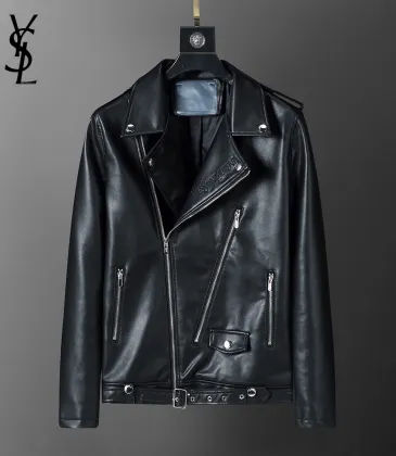 YSL Leather Jackets for Men #A42429 YSL Leather Jackets for Men #A42429