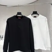 Gucci Patch‑Embroidered Long‑Sleeve T‑Shirt, Black, White #B68004