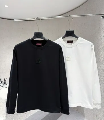 Gucci Patch‑Embroidered Long‑Sleeve T‑Shirt, Black, White #B68004