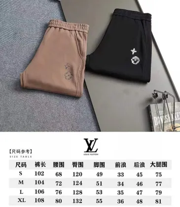 Louis Vuitton 3D Monogram Embroidered Wide‑Leg Sweatpants #B67429