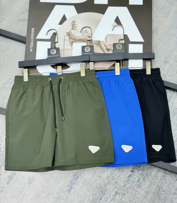 Prada Short Pants for Men Beach shorts Blue/Black #A53056 Prada Short Pants for Men Beach shorts Blue/Black #A53056