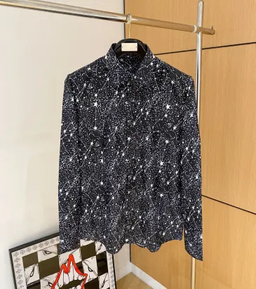 YSL shirts for YSL Long-Sleeved Shirts for men #B69604