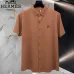 HERMES shirts for HERMES Short sleeved shirts for men #A65068