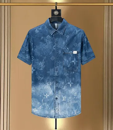 Louis Vuitton Shirts for Louis Vuitton Short sleeved shirts for men #A64849