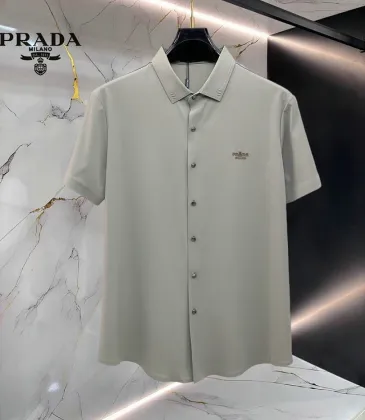 Prada Shirts for Prada Short-Sleeved Shirts For Men #A65069