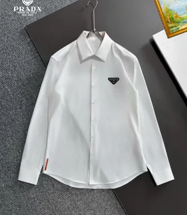 Prada Shirts for Prada long-sleeved shirts for men #A60418