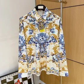 Versace Shirts for Versace Long-Sleeved Shirts for men #B69598