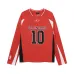 Balenciaga NBA Long Sleeve Jersey 10 Number Logo Print Red White Black #B68613