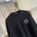 Chrome Hearts Circle Logo Crew Neck Sweatshirt, White &amp; Black #B67859